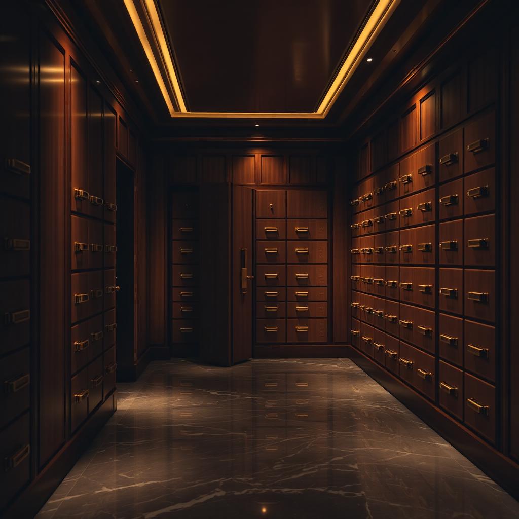 Private vault interior representing enduring wealth preservation