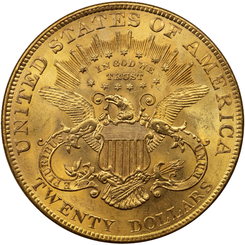 Liberty Head Double Eagle reverse